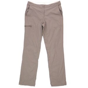 LL Bean Pants Womens 8 Straight Leg Zip Outdoors Elastic Waist Chino 32x32